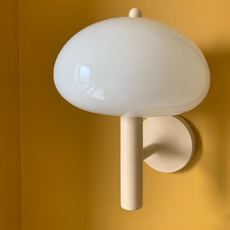 Small Mushroom Wall Lamp Retro Decor Living Room Bedroom Bedside